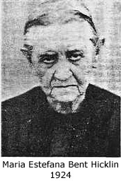Maria Estefana (Bent) Hicklin - 1924