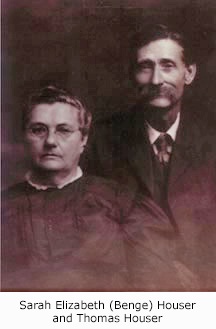 Sarah Elizabeth (Benge) Howser and husband Thomas